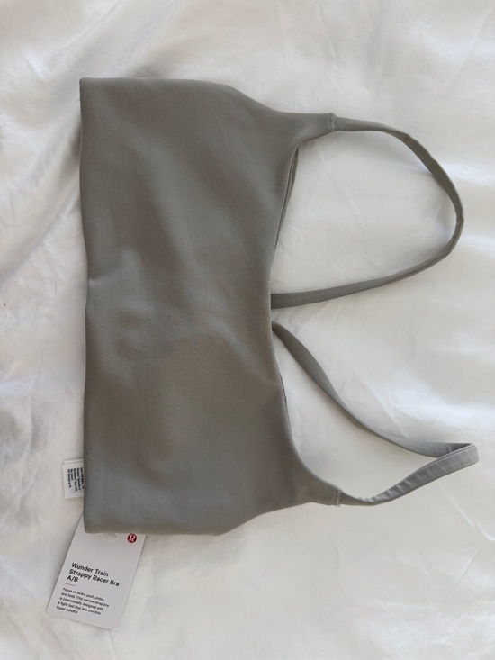 lululemon athletica Tops - lululemon Wunder Train Strappy Racer Bra - Light Gray